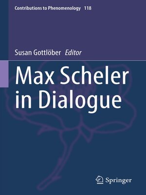 cover image of Max Scheler in Dialogue